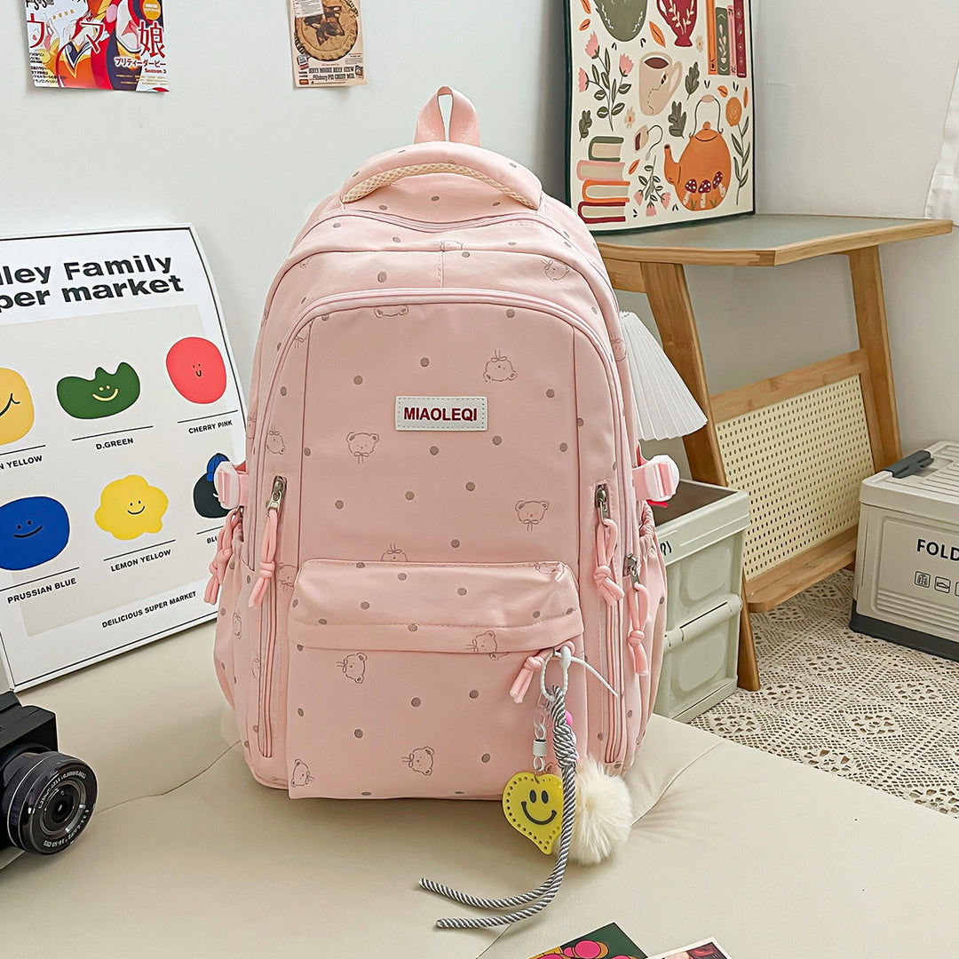 Playful Polka Dot Design Backpack Stornfield