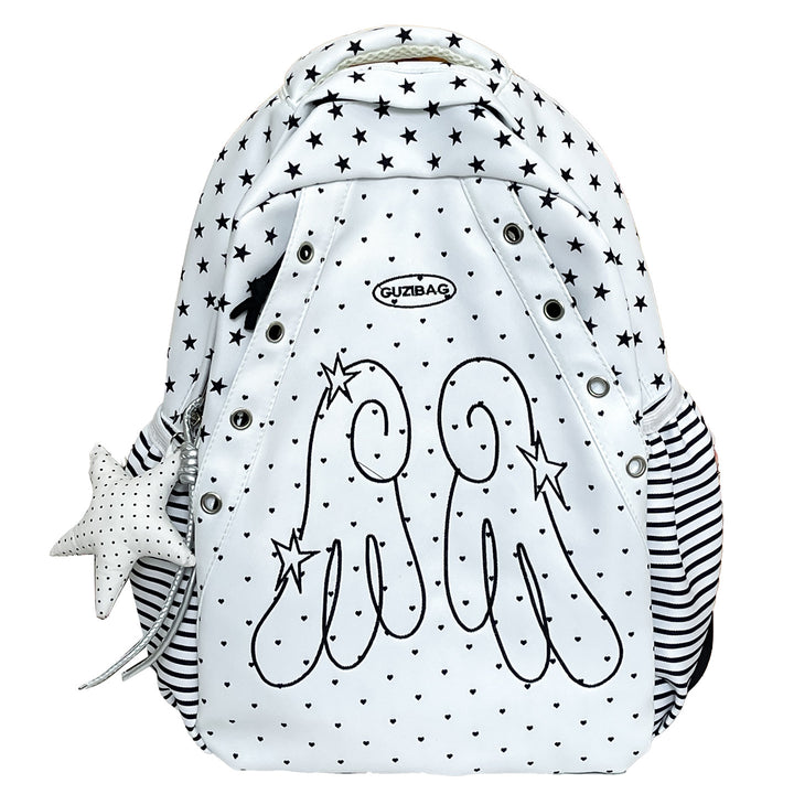 Whimsical Character Print Backpack Stornfield