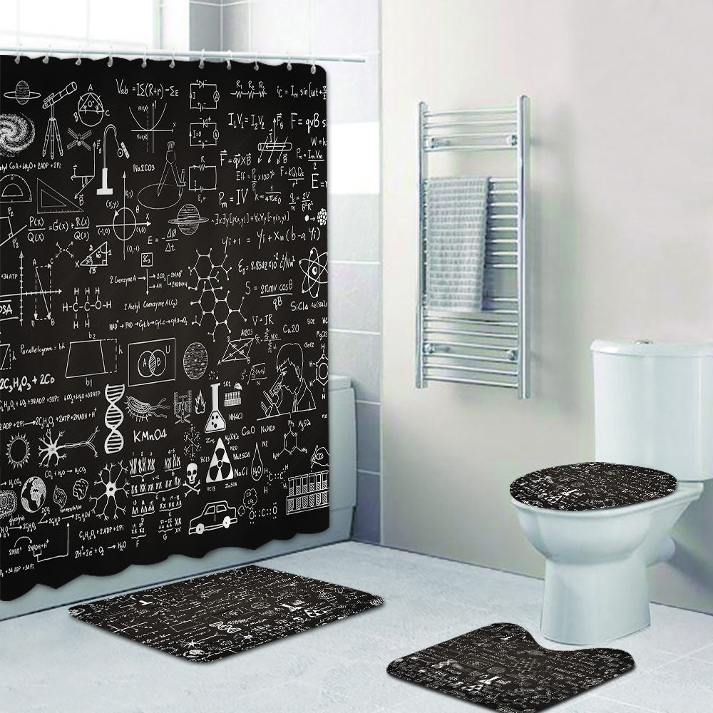 Shower Curtain with Scientific Equation Design Stornfield
