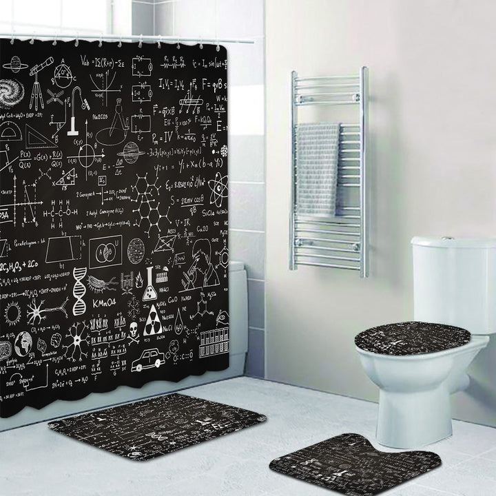 Shower Curtain with Scientific Equation Design Stornfield