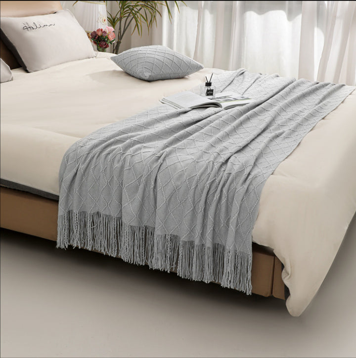 Cozy Knit Throw Blanket