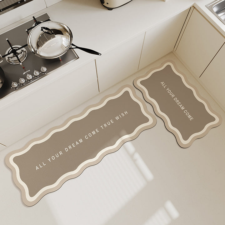 Inspirational Quote Kitchen Mat