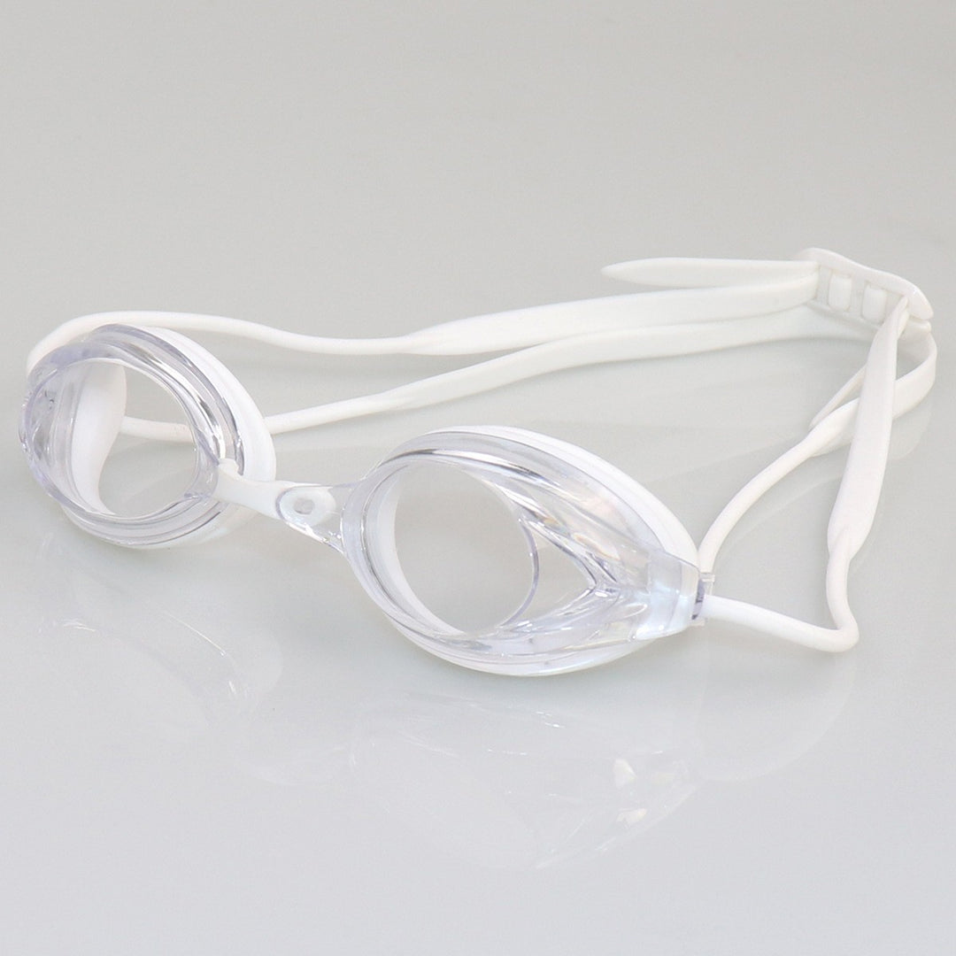 Swimming goggles with adjustable head strap and comfort nose piece Stornfield