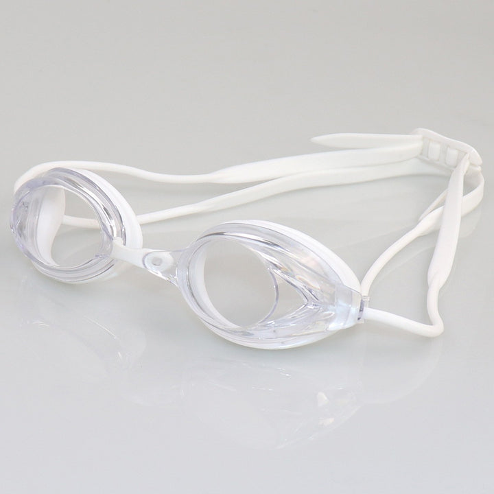 Swimming goggles with adjustable head strap and comfort nose piece Stornfield