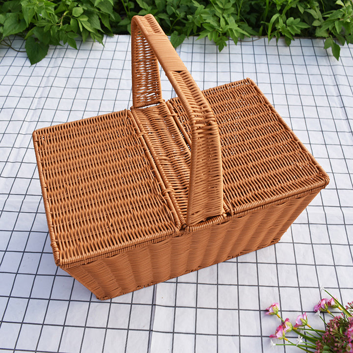 Handwoven Decorative Picnic Basket Stornfield