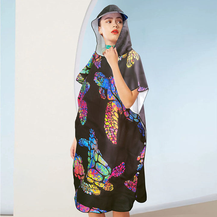 Beach dress with tropical print Stornfield