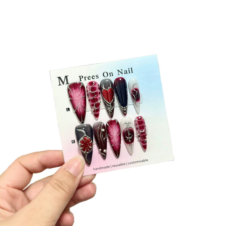 Customizable Press-On Nail Art Set
