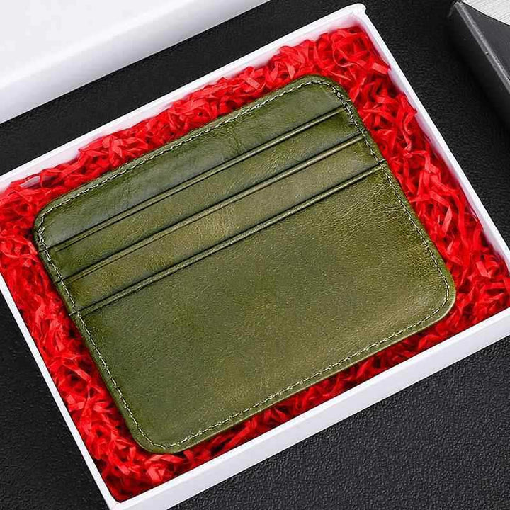 Minimalist Leather Card Holder Stornfield