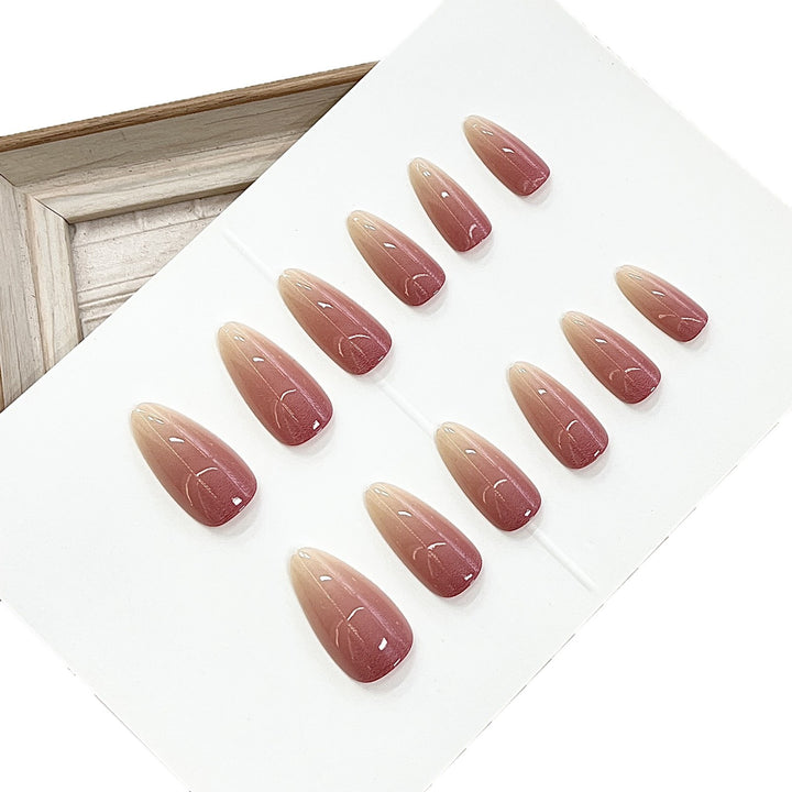 Elegant Ombre Press-On Nails Stornfield