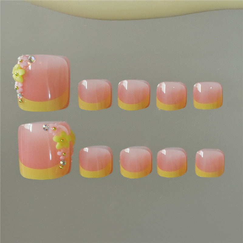 Decorative Press-On Toe Nails Stornfield