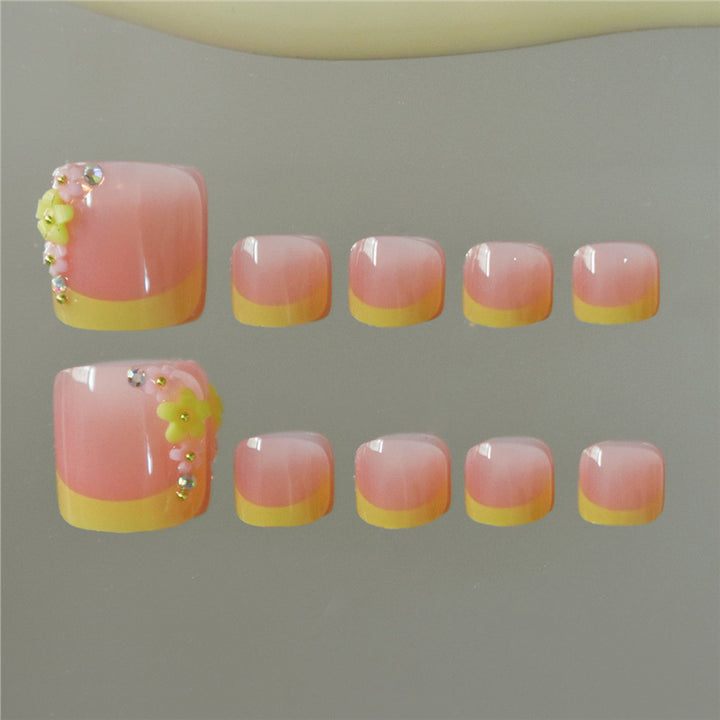 Decorative Press-On Toe Nails Stornfield