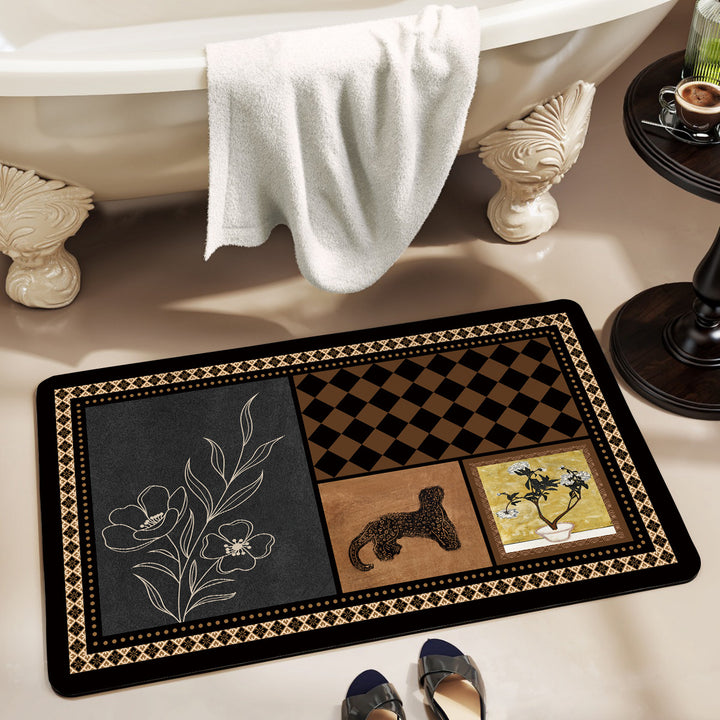 Decorative Non-Slip Bathroom Mat Stornfield