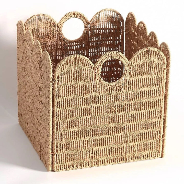 Premium Water Hyacinth Storage Basket Stornfield