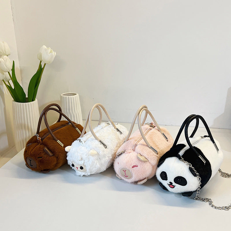 Plush handbag with animal design Stornfield
