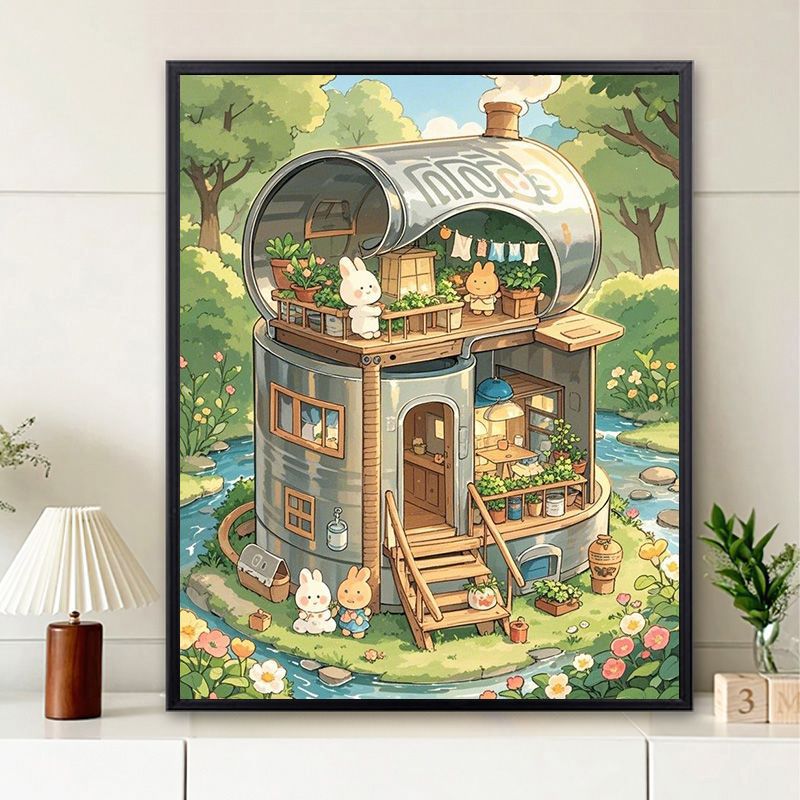 Whimsical Home Illustration Wall Art Stornfield