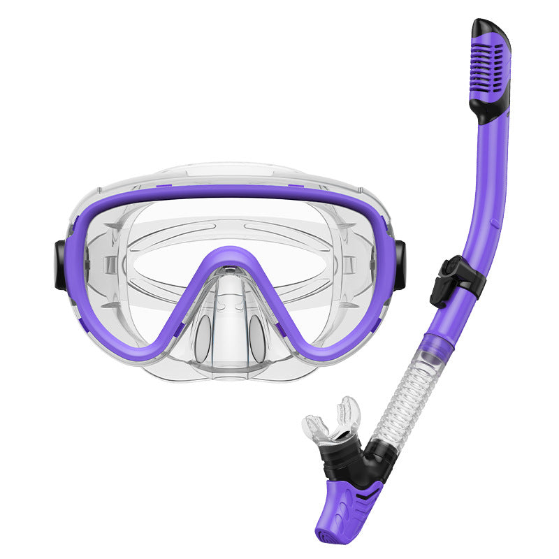 Premium dive mask with anti-fog function and flexible breathing tube Stornfield