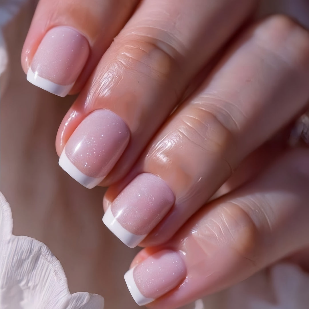 Artificial Nails in Elegant French Tip Style Stornfield