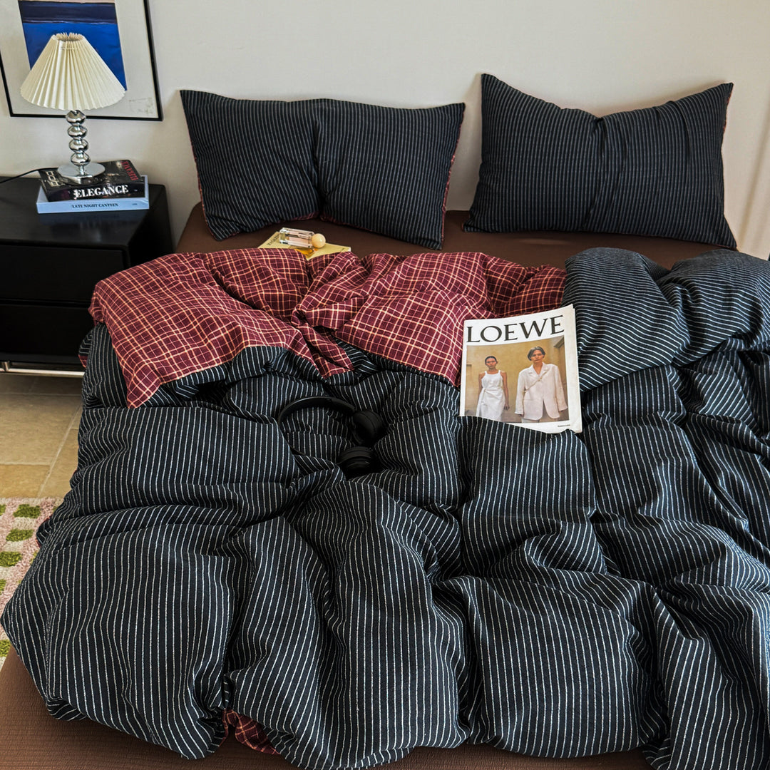 Modern Striped Duvet Cover Set