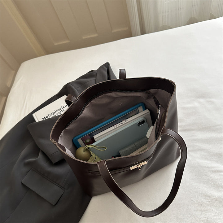 Minimalist Leather Tote Bag