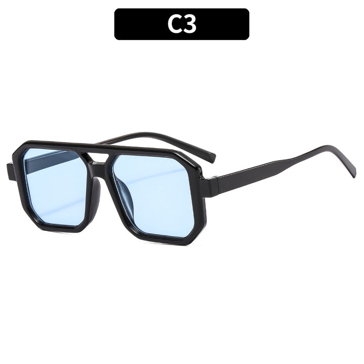Bold Geometric Frame Sunglasses