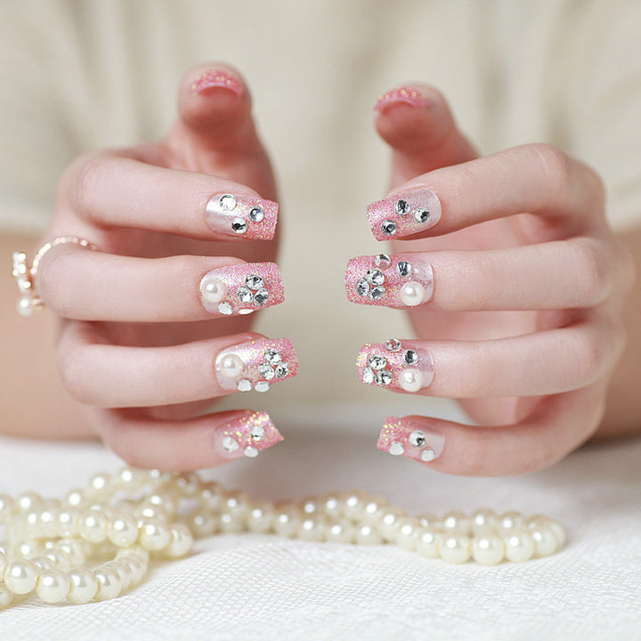 Artificial nails with delicate floral decorations Stornfield