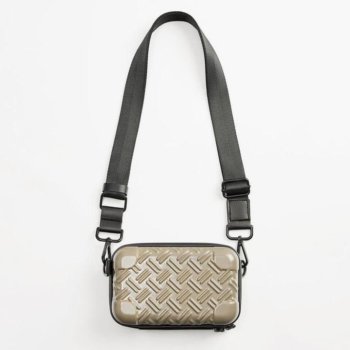 Unisex Textured Hard Shell Crossbody Bag Stornfield