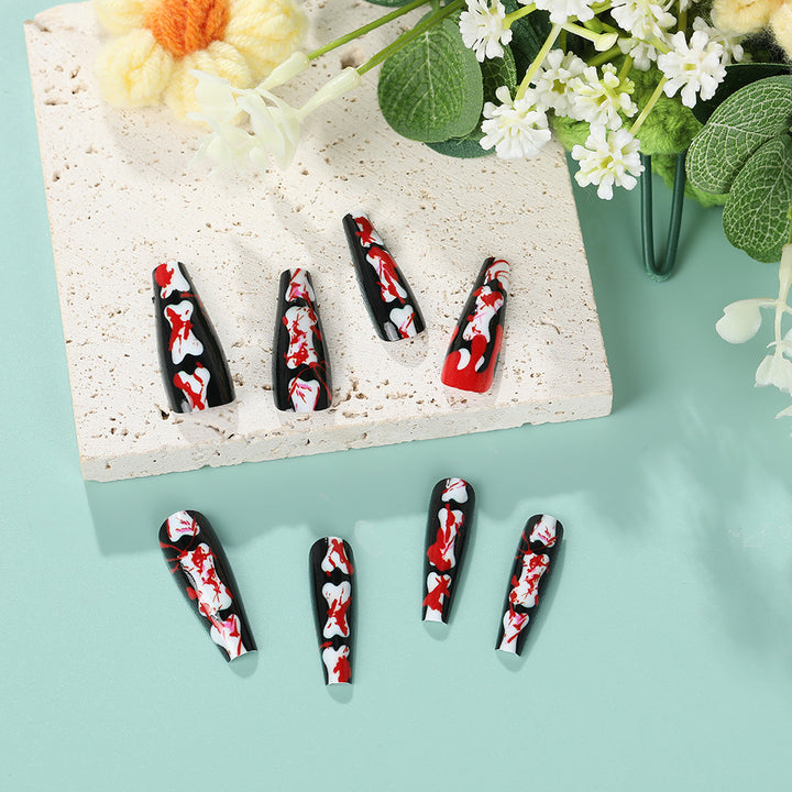 Creative art nails with exciting splatter pattern Stornfield
