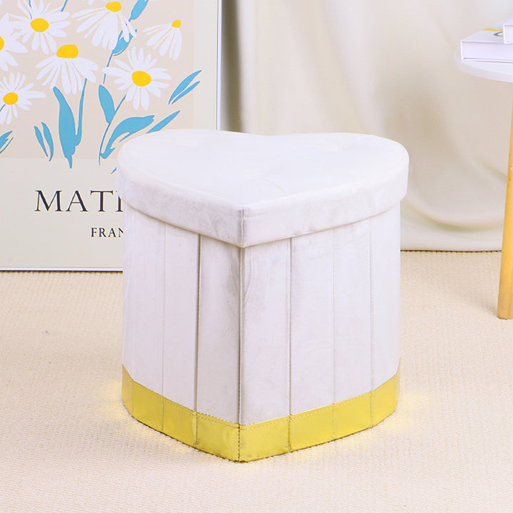 Stylish Heart-Shaped Storage Ottoman Stornfield