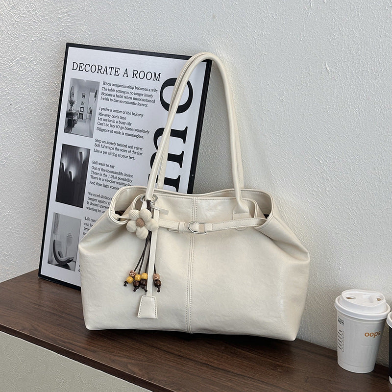 Spacious Leather Tote