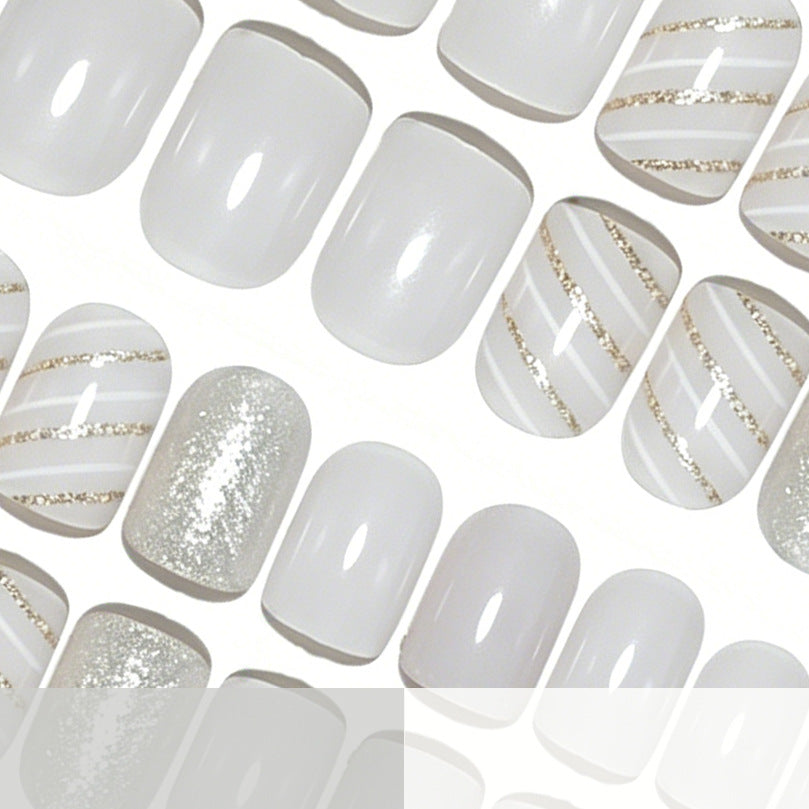 Elegant Glittery Nail Art Enhancements Stornfield