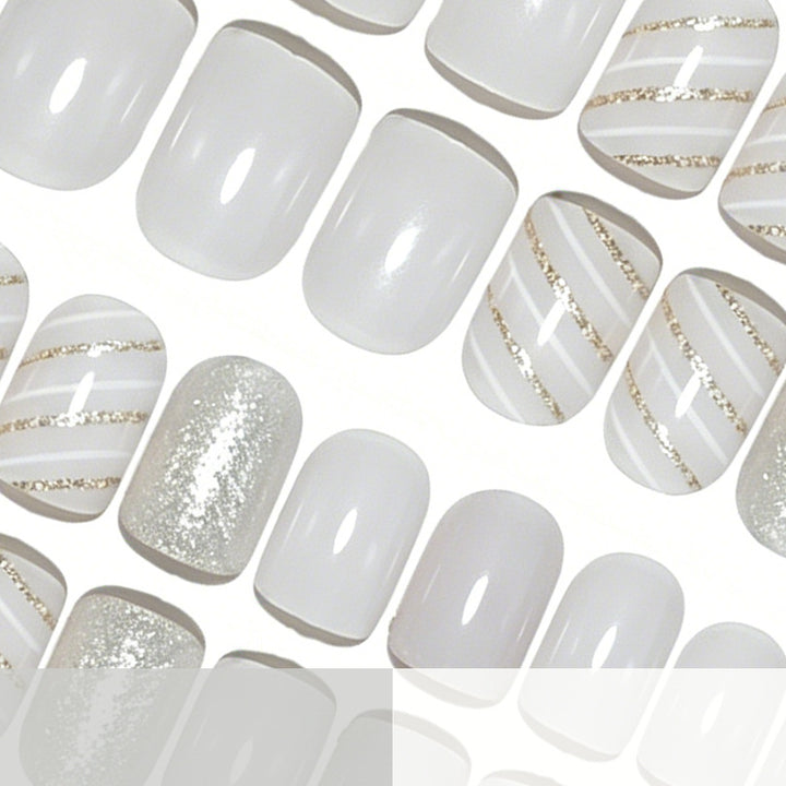 Elegant Glittery Nail Art Enhancements Stornfield