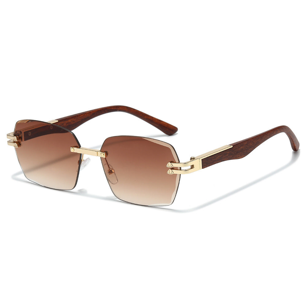Oversized Geometric Sunglasses with Metal Details Stornfield