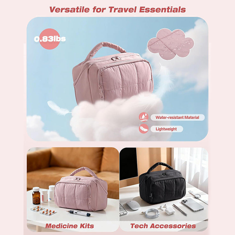 Cosmetic organizer with dividers Stornfield