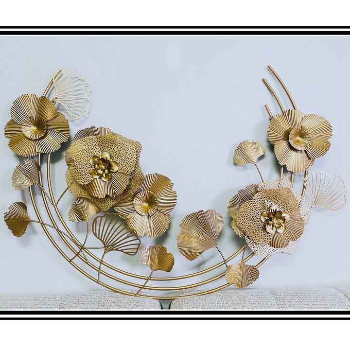 Decorative Metal Floral Wall Sculpture Stornfield