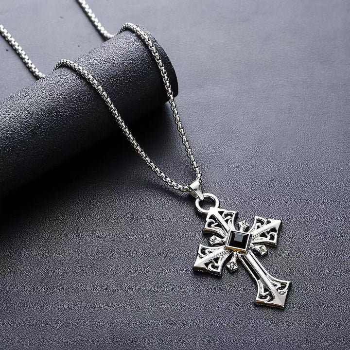 Gothic Cross Pendant Necklace Stornfield