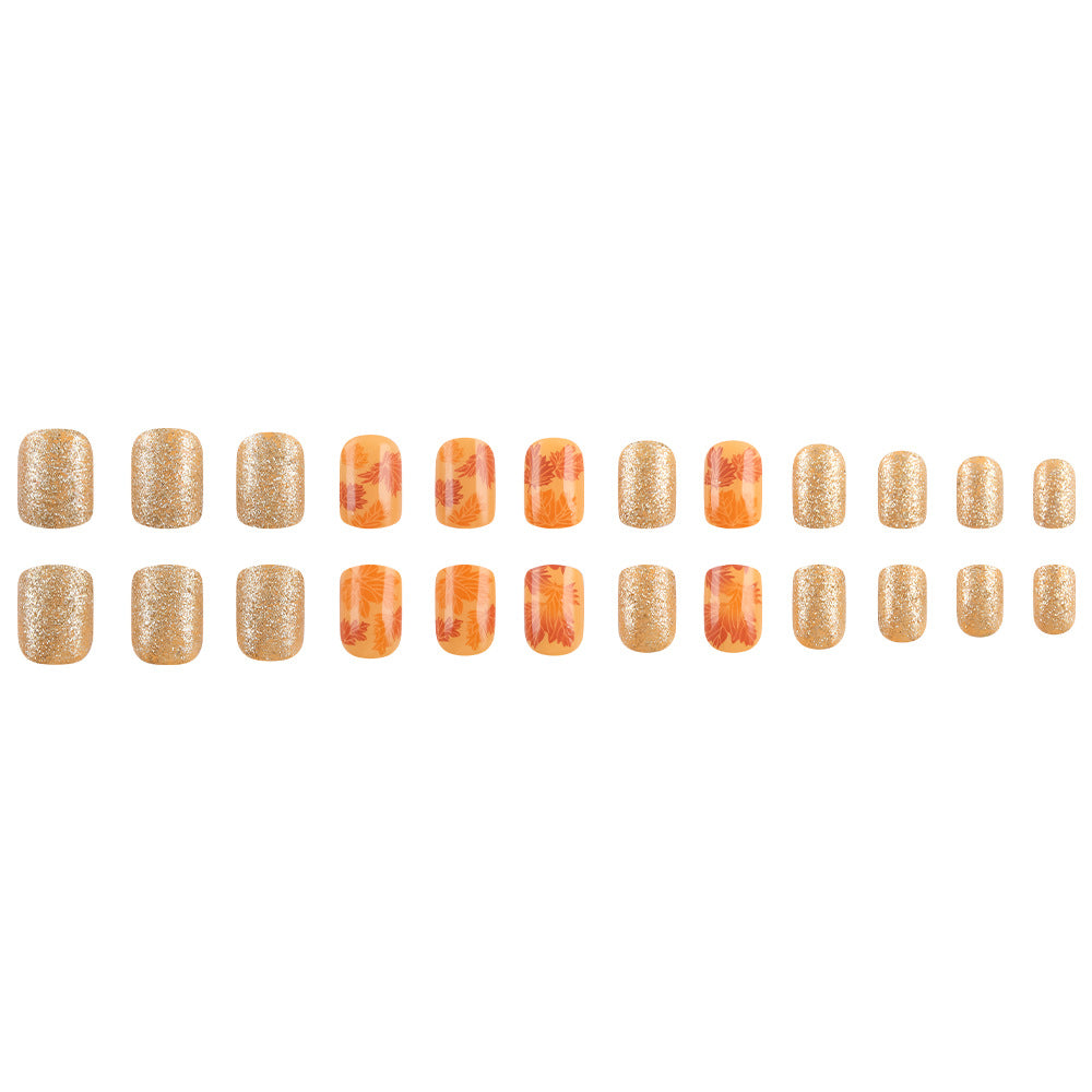 Autumn Leaf Press-On Nail Art Stornfield