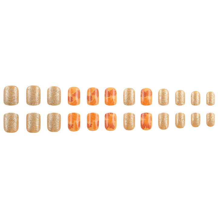 Autumn Leaf Press-On Nail Art Stornfield