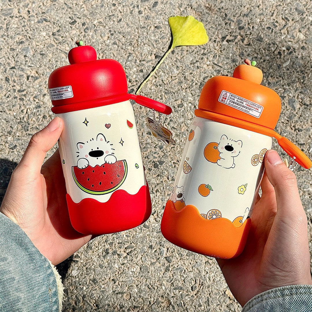 Women's water bottle with interactive fruit lid Stornfield