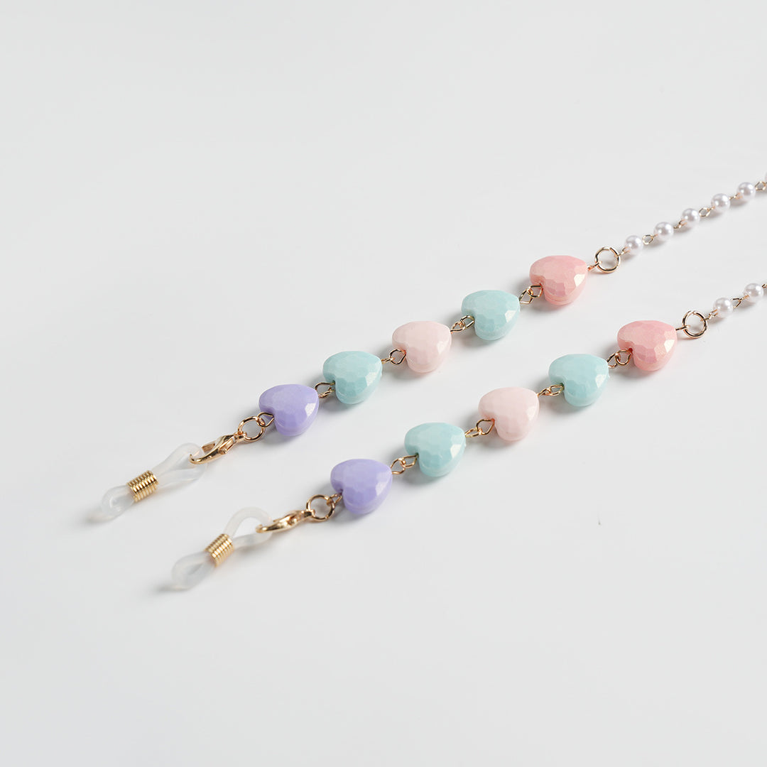 Heart-Shaped Beaded Eyewear Chain Stornfield