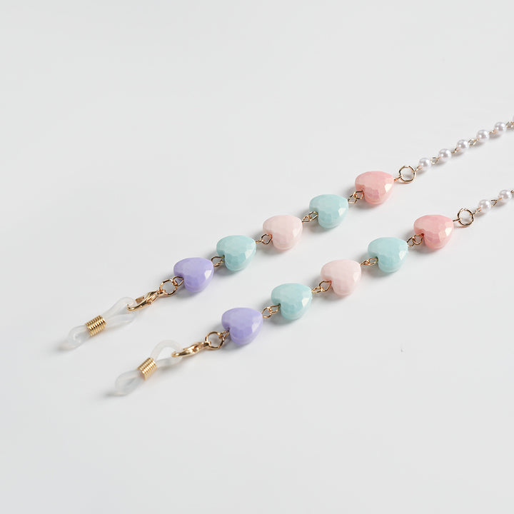 Heart-Shaped Beaded Eyewear Chain Stornfield