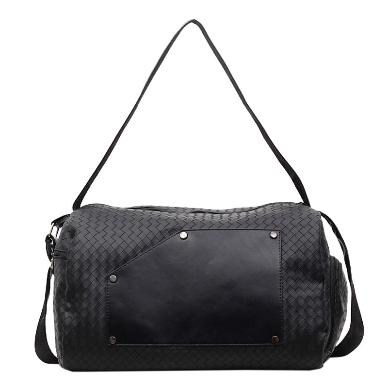 Elegant Sport Duffel Bag with Woven Design and Removable Shoulder Strap Stornfield