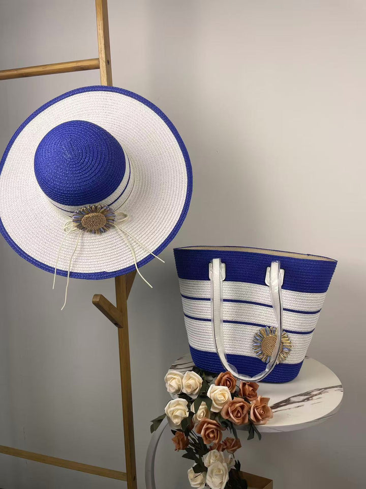 Elegant Beach Bag with Matching Sun Hat Stornfield