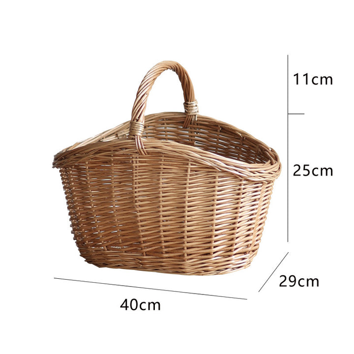 Storage basket made of natural rattan Stornfield