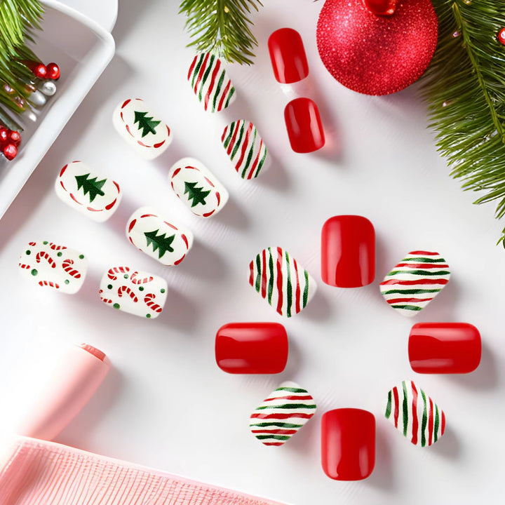 Holiday-Themed Press-On Nail Set Stornfield