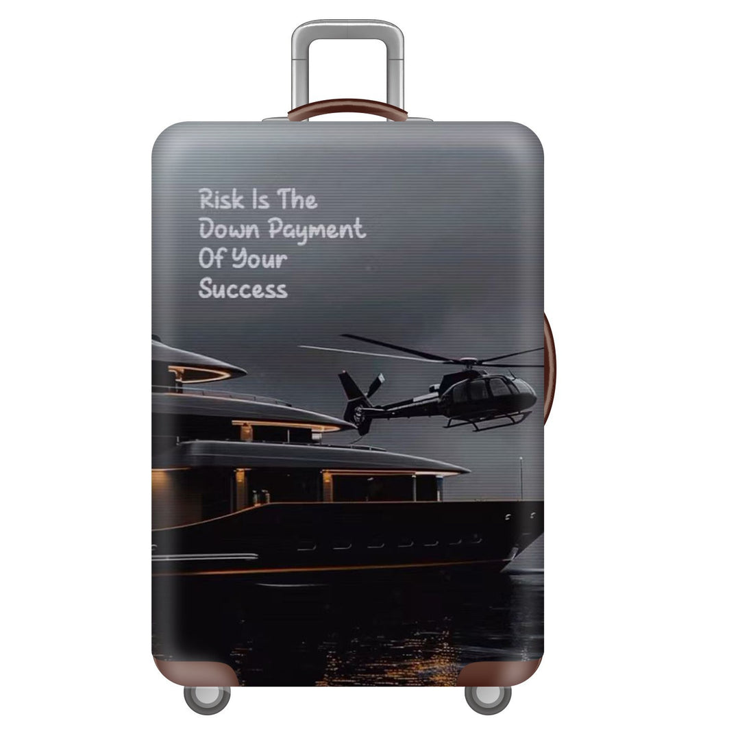Unisex nano elastic suitcase cover with starry sky city motif, stretch protective cover for trolley luggage Stornfield