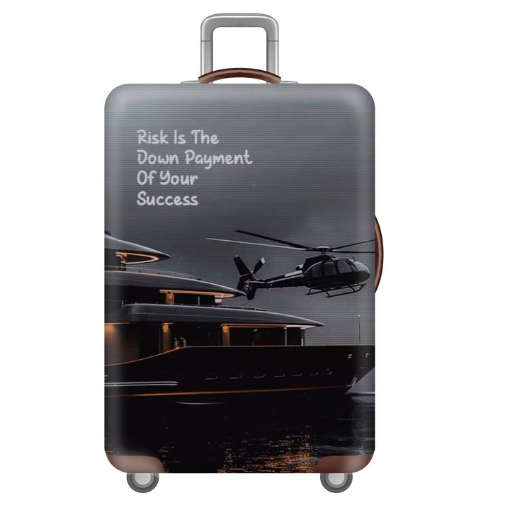 Unisex nano elastic suitcase cover with starry sky city motif, stretch protective cover for trolley luggage Stornfield