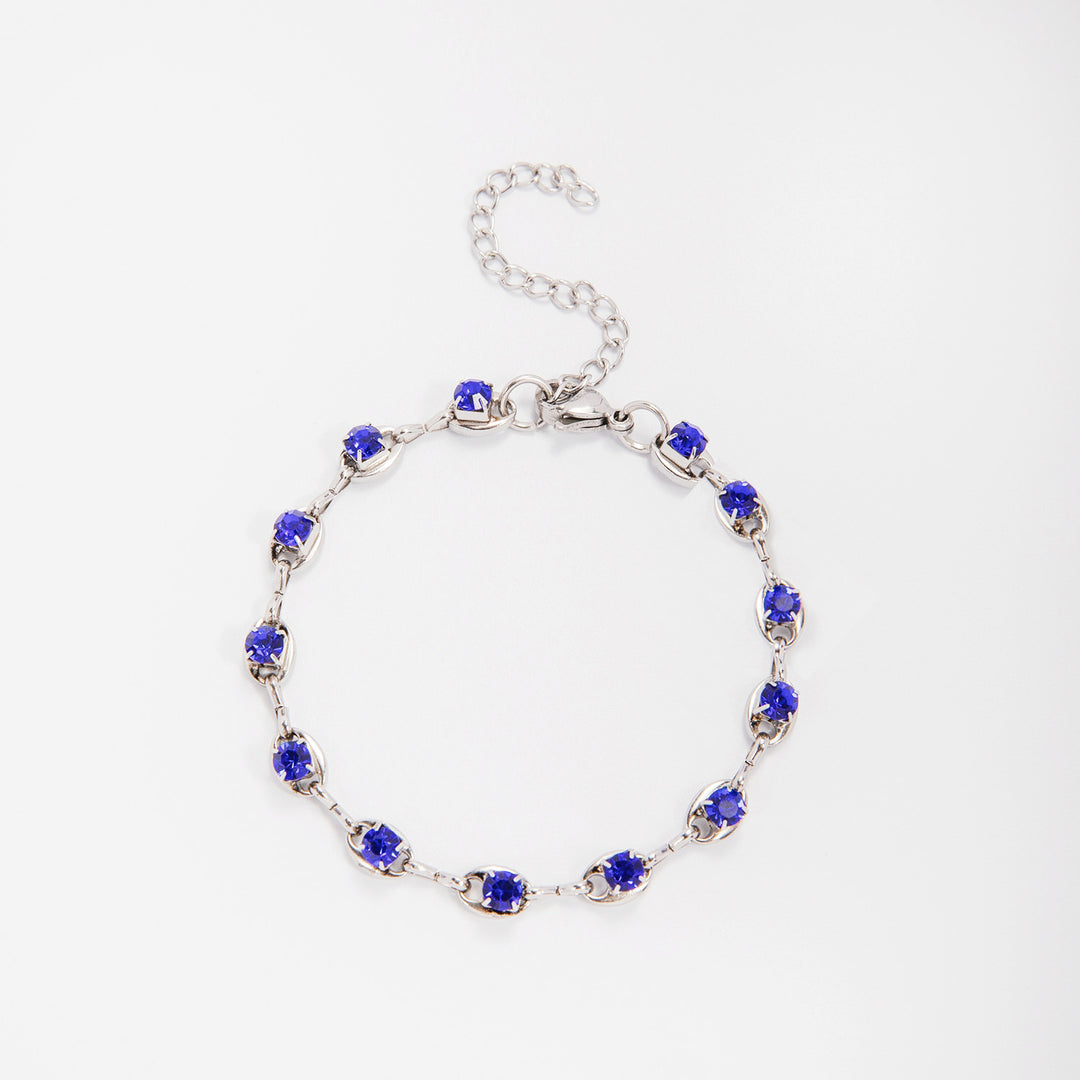 Elegant Gemstone Accent Link Bracelet Stornfield