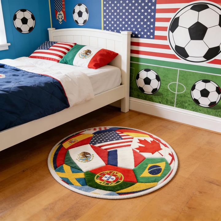 Football Theme Rug