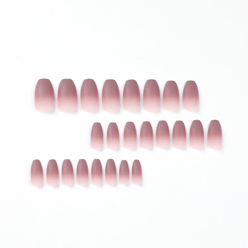 Artistic nail extensions with matte ombre effect Stornfield