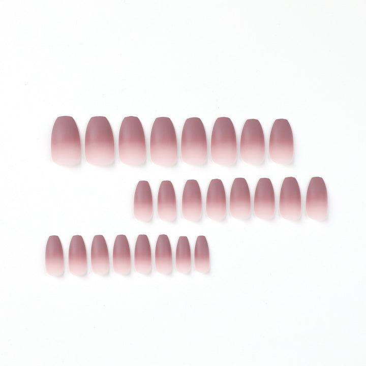 Artistic nail extensions with matte ombre effect Stornfield